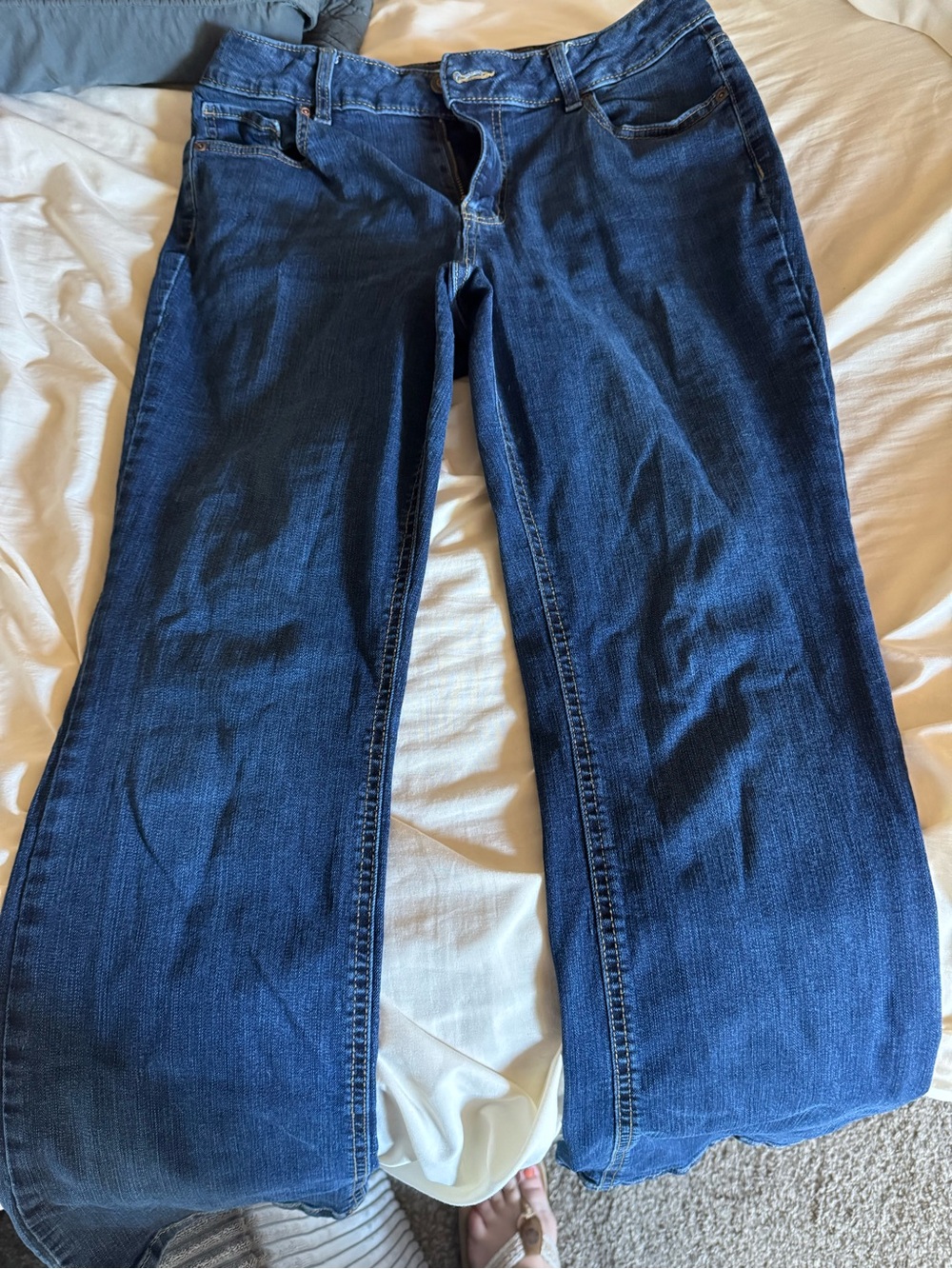 Maurices Dark Blue Boot Cut Jeans